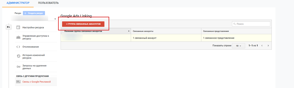 Как связать Google Ads и Google Analytics через интерфейс Google Analytics Группа связанных аккаунтов